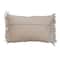 Hello Honey® Ivory Boho Macramé Lumbar Pillow with Fringe